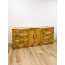 Load image into Gallery viewer, Lea Furniture Faux Bamboo Nine Drawer Dresser Vintage Coastal Bedroom Furniture