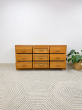 Load image into Gallery viewer, 9 Drawer Cane Front Dresser