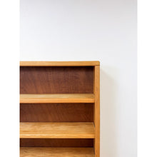 Load image into Gallery viewer, Vintage MCM Nature Light Oak Bookshelf, Five Shelf with Rounded Edges, Rustic
