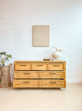 Load image into Gallery viewer, 7 Drawer Faux Bamboo Dresser
