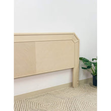 Load image into Gallery viewer, Vintage Pencil Reed Beige King Headboard Coastal Boho Hollywood Regency