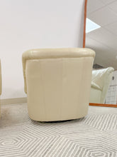Load image into Gallery viewer, Pair of Postmodern Leather Swivel Gliders