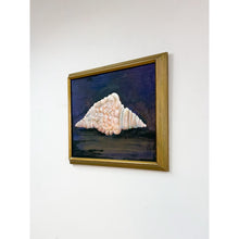 Load image into Gallery viewer, Fighting Conch Shell Still Life Original Painting Elinor White Gold Frame