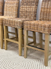 Load image into Gallery viewer, Set of 4 Woven Barstools