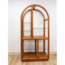 Load image into Gallery viewer, Danish MCM Bentwood Display Shelf Glass Shelves Vintage Etagere Bookcase