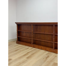 Load image into Gallery viewer, 1 of 1 Handmade Burlwood MCM Double Sided Shelf Room Divider 12 ft Extra Long