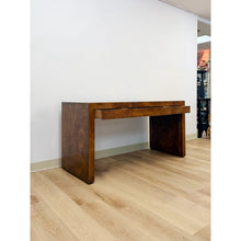 Load image into Gallery viewer, Rare Vintage Hekman MCM Burlwood Desk with Three Drawers Mid Century Collectable