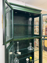 Load image into Gallery viewer, Green Chinoiserie Curio Cabinet