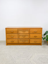Load image into Gallery viewer, 9 Drawer Cane Front Dresser