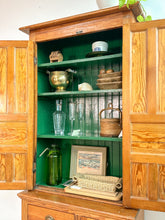 Load image into Gallery viewer, Antique Pine 2 Piece Cabinet