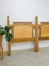 Load image into Gallery viewer, Pair of Faux Bamboo Twin Headboards