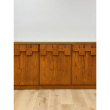 Load image into Gallery viewer, Vintage Buffet Lane Staccato Brutalist MCM Walnut Sideboard Collectible