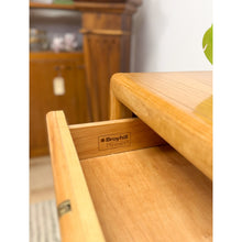 Load image into Gallery viewer, Broyhill Dresser with Burlwood Inlay 12-Drawer Vintage MCM Dresser Brass Handles