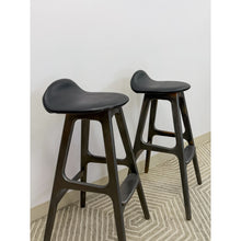 Load image into Gallery viewer, Rare Erik Buch MCM Teak Barstool Pair Danish Modern Vintage Collector Find