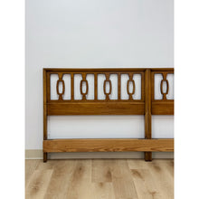 Load image into Gallery viewer, Vintage MCM Drexel Meridian King Headboard Collectible Walnut Bed Made from Twin
