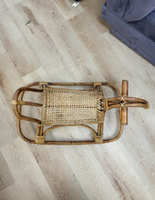 Load image into Gallery viewer, Vintage Rattan Rocking Horse