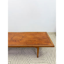 Load image into Gallery viewer, Drexel MCM Coffee Table Circular Dowel Inlay Vintage Mid-Century Modern