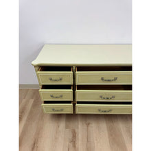 Load image into Gallery viewer, Vintage Dresser Henry Link Green Nine Drawer Bali Hai Coastal Hollywood Regency