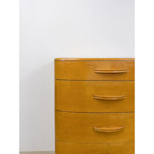 Load image into Gallery viewer, Heywood Wakefield MCM Tallboy 5-Drawer Dresser Pre-WWII Vintage 32" Wide