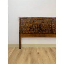 Load image into Gallery viewer, Vintage John Stuart MCM Burlwood King Headboard Bronze Inlay Detail, Collectable
