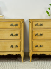 Load image into Gallery viewer, Pair of French Provincial Solid Wood Chests