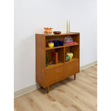 Load image into Gallery viewer, MCM Bookshelf Storage Cabinet Combo Vintage Mid-Century Modern Wood Bookshelf