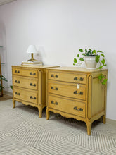 Load image into Gallery viewer, Pair of French Provincial Solid Wood Chests