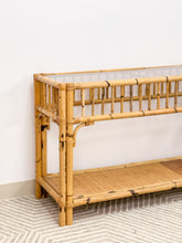 Load image into Gallery viewer, Burnt Bamboo Regency Console Table