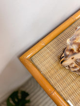 Load image into Gallery viewer, Vintage Bamboo and Wicker Desk