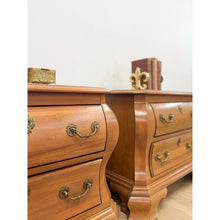 Load image into Gallery viewer, Vintage Century Furniture Provincial Curvy Nightstand Pair Classic Bedroom Table