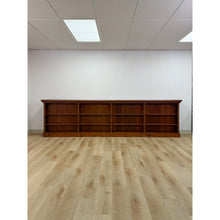 Load image into Gallery viewer, 1 of 1 Handmade Burlwood MCM Double Sided Shelf Room Divider 12 ft Extra Long