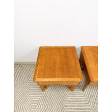 Load image into Gallery viewer, Very Rare Lane Perception MCM Oak Nightstands Cane Drawers Vintage Mid Century