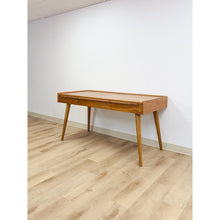 Load image into Gallery viewer, Crate and Barrel MCM Executive Desk Three Drawers Home Office Table