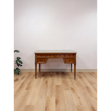 Load image into Gallery viewer, American of Martinsville Vintage MCM Desk w/ Glass Top Four Drawers Transitional