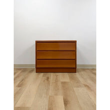 Load image into Gallery viewer, Teak Mid-Century Danish Dresser Torring Mobelfabrik Three Drawer Soft Close