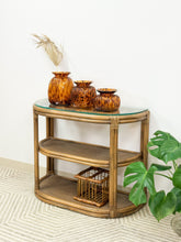 Load image into Gallery viewer, Arched Rattan Entry Table