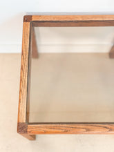 Load image into Gallery viewer, Mid Century Smoky Glass Side Table