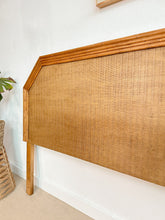 Load image into Gallery viewer, King Faux Bamboo Woven Headboard
