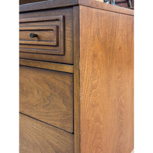 Load image into Gallery viewer, Vintage Dresser Broyhill Sculptra MCM Six Drawer Lowboy Bronze Walnut 1960s