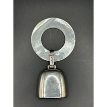 Load image into Gallery viewer, Vintage Sterling Silver And Mother Of Pearl Baby Rattle By Webster