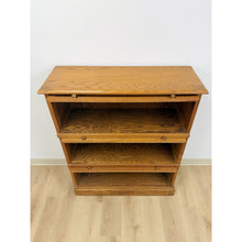Load image into Gallery viewer, Antique Oak Four-Piece Barrister Cabinet with Glass Flip-Up Doors for Library