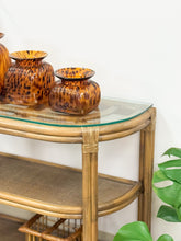 Load image into Gallery viewer, Arched Rattan Entry Table