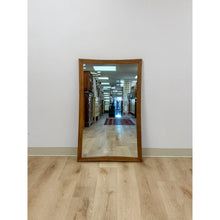 Load image into Gallery viewer, Vintage Mirror Broyhill Sculptra MCM Walnut Wall Vanity Entryway Curved Edges