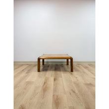 Load image into Gallery viewer, Vintage Lane Altavista Walnut Coffee Table MCM Square Blonde Wood Round Edges