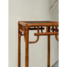 Load image into Gallery viewer, Bamboo Planter Stand Vintage Hollywood Regency Chinoiserie Tall Coastal