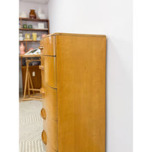 Load image into Gallery viewer, Heywood Wakefield MCM Tallboy 5-Drawer Dresser Pre-WWII Vintage 32" Wide