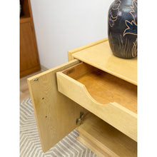 Load image into Gallery viewer, Vintage Regency Blonde Parquetry Buffet Server Credenza By United 60" Wide MCM
