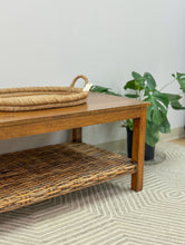 Load image into Gallery viewer, Woven Wood Coffee Table
