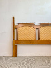 Load image into Gallery viewer, Queen Parquetry Faux Bamboo Headboard