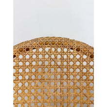 Load image into Gallery viewer, Vintage Coastal Hollywood Regency Caned Rattan Swivel Barstools Counter Height